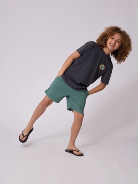 T-SHIRT RUSTY EGAPE TEEN GRIS OSCUR