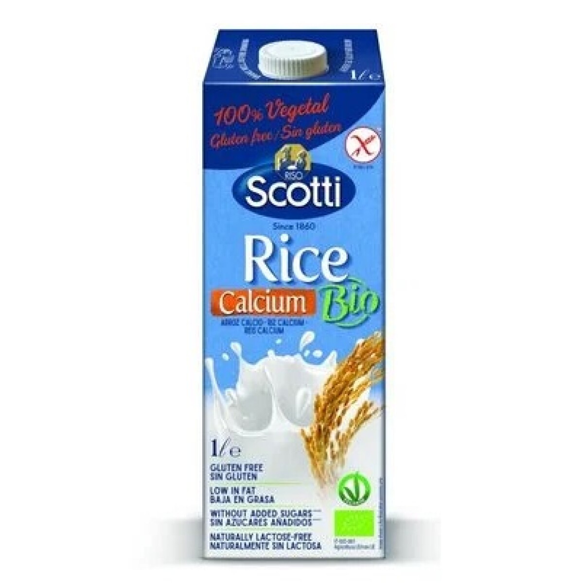 Leche De Arroz Enriquecida Con Calcio Riso Scotti 1 L. 