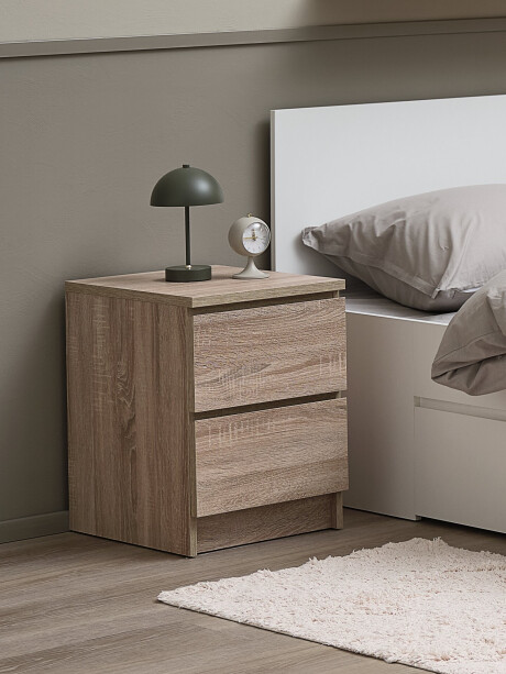 Mesa de luz LIMFJORDEN 2 cajones roble Mesa de luz LIMFJORDEN 2 cajones roble