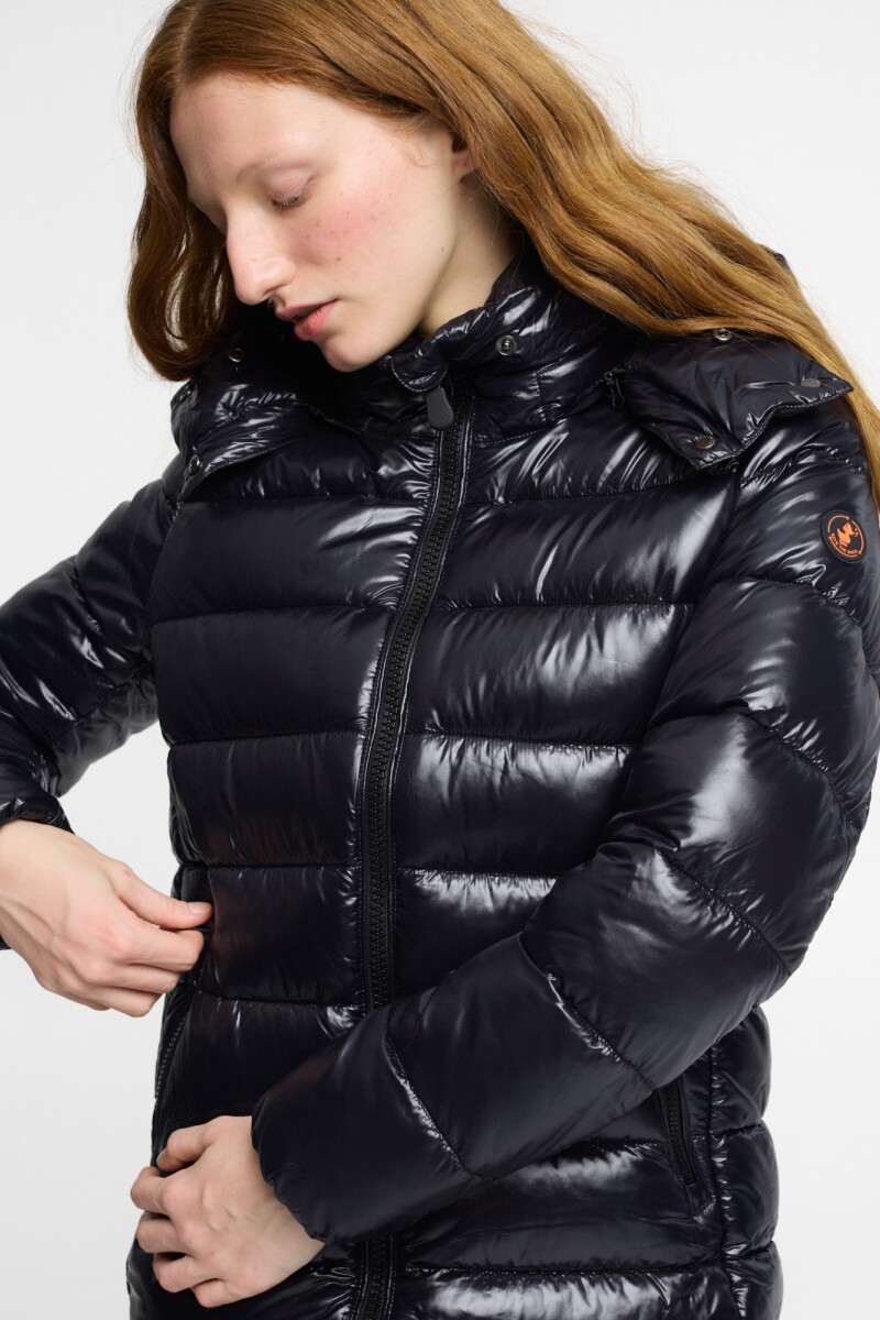 HOODED COAT MARJORIE Negro