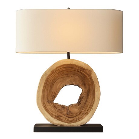 LÁMPARA DE MESA RUSTY MADERA-DE-TECA NATURAL-BEIGE NATURAL