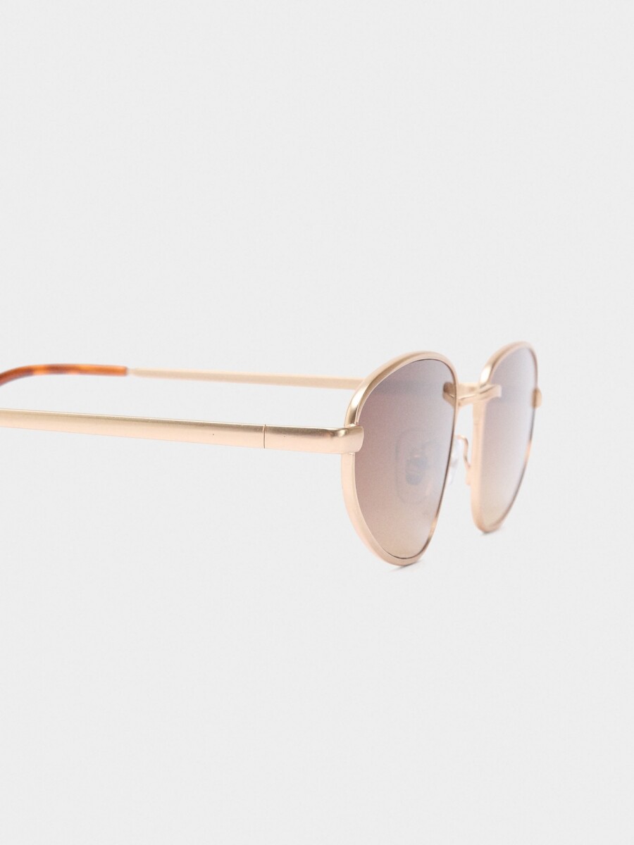 Gafas De Sol Cat Eye dorado