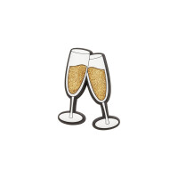 Jibbitz™ Charm Champagne Multicolor