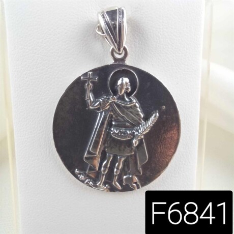Medalla religiosa de plata 925, imagen de San Expedito. 29 MM Medalla religiosa de plata 925, imagen de San Expedito. 29 MM