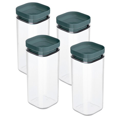 Set x4 Potes herméticos 350ml GRIS