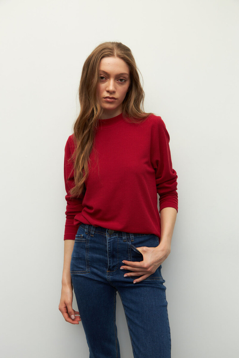 POLERA MARCIA Rojo Oscuro
