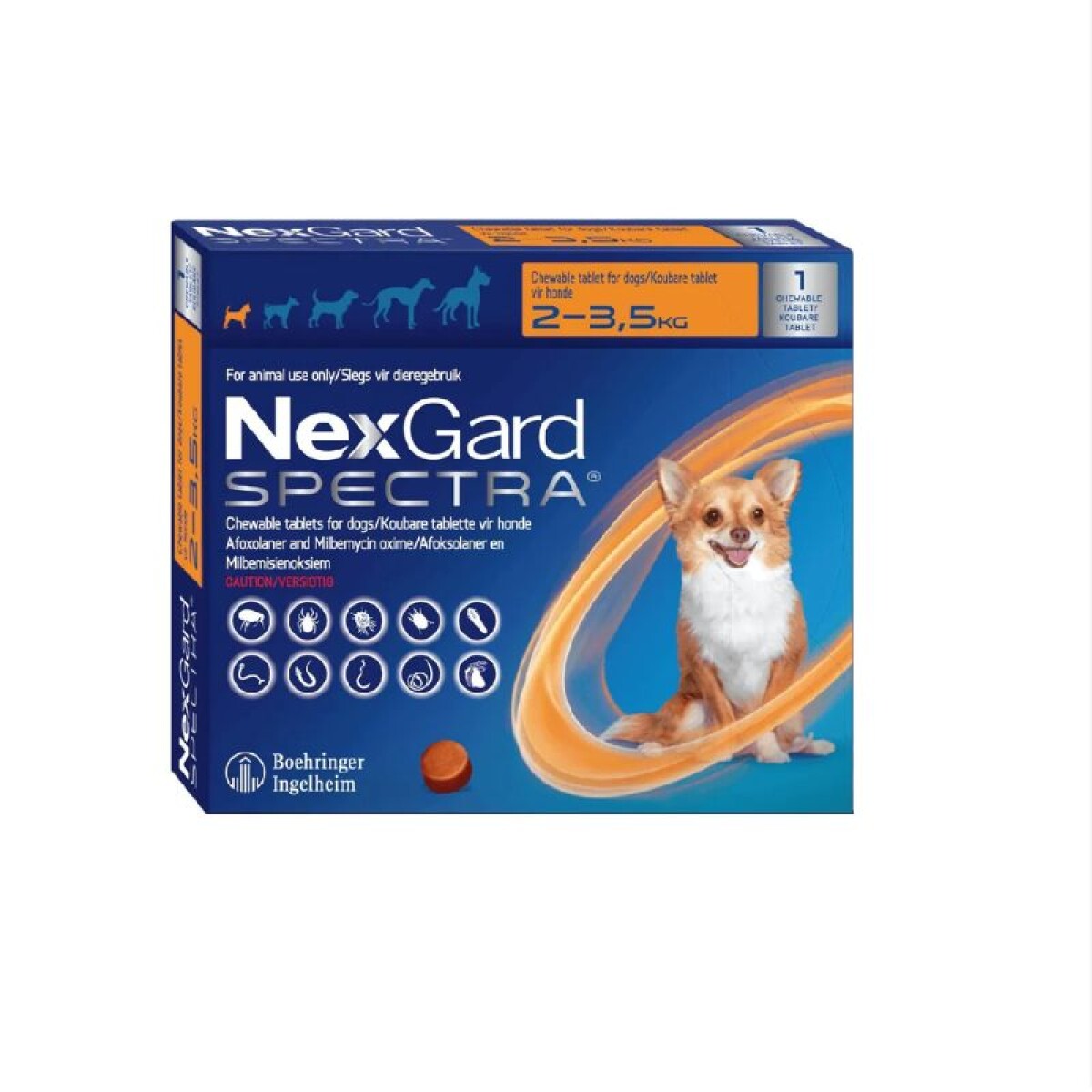 NEXGARD SPECTRA XS (2 A 3.5 KG) - Nexgard Spectra Xs (2 A 3.5 Kg) 