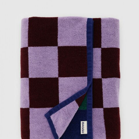 Toallón De Baño 100% algodón orgánico 152x76 Cm Jewel Checks