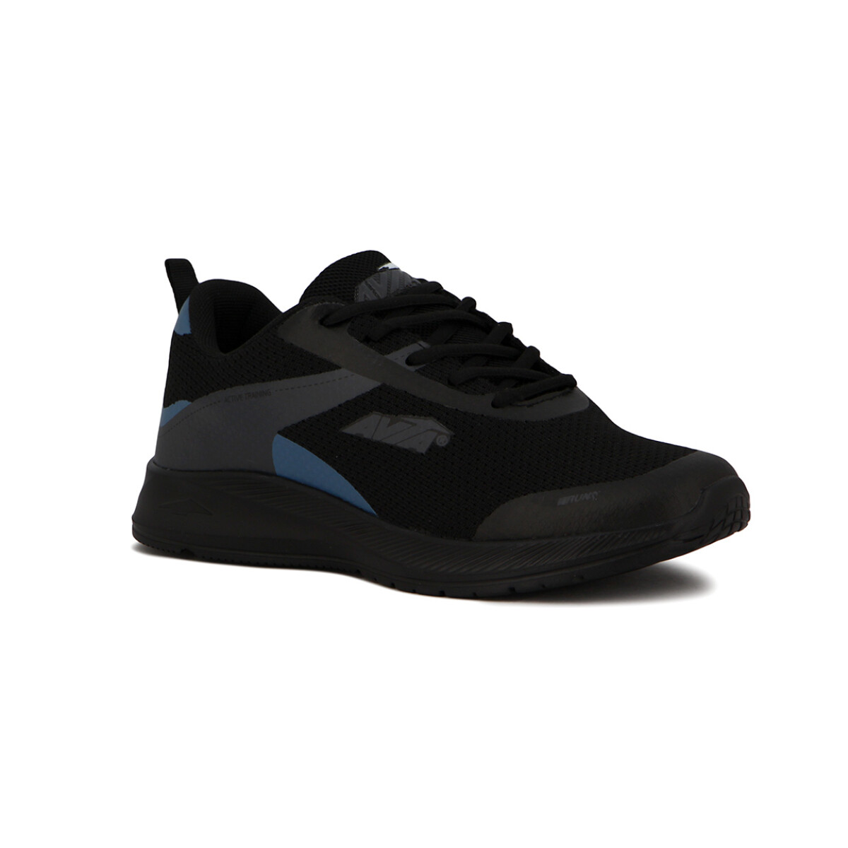 Avia Zapatillas Acordonadas Para Hombre Melvin- Black/Steel Blue - Negro-Azul 