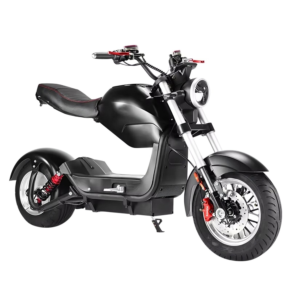 Moto Electrica Gogreen Shadow 2000W 20Ah 55 Km/h Alarma Led - Variante Color Negro 