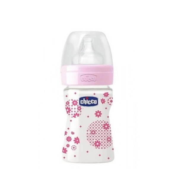 Biberon 150ml CHICCO - well being rosa flores