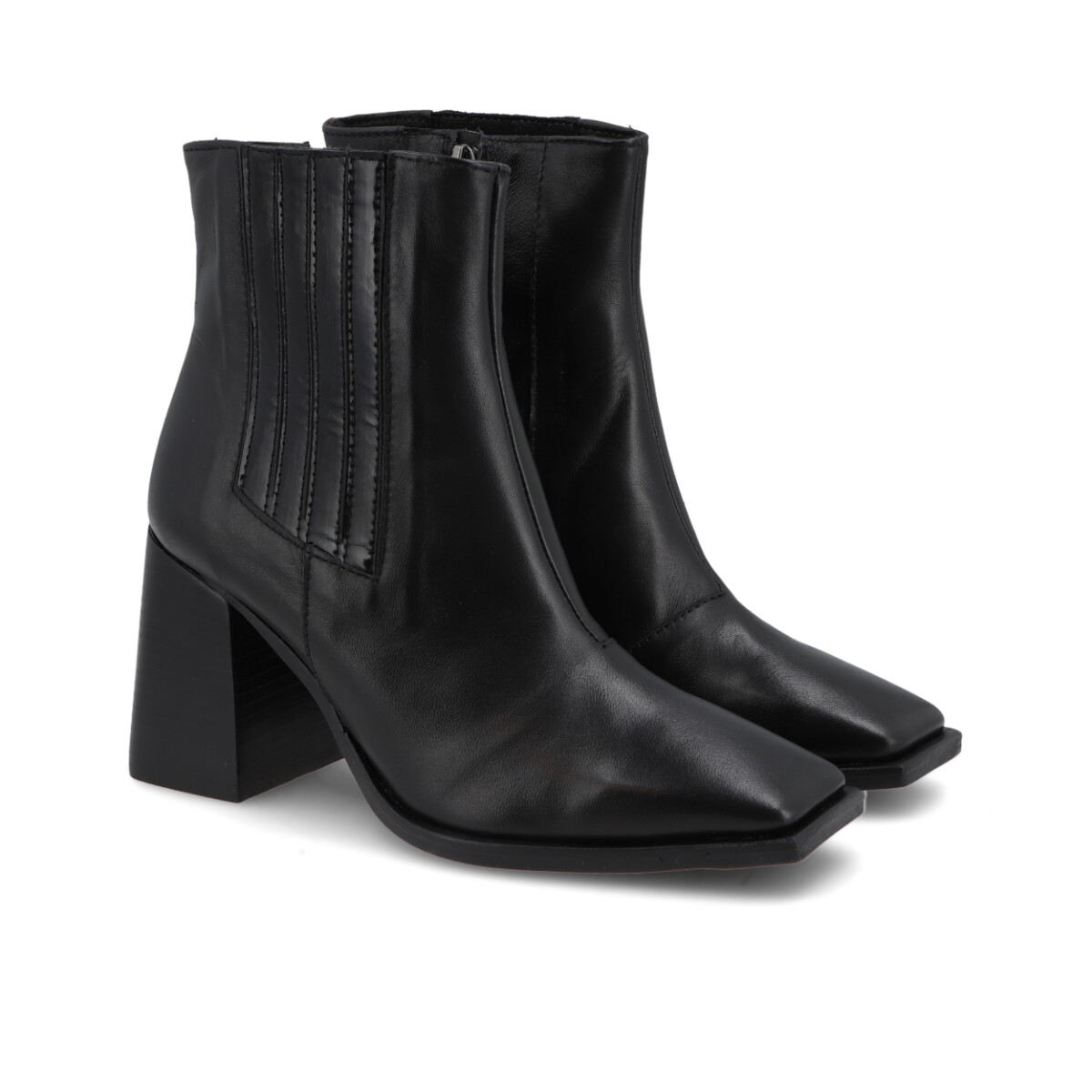 BOTA VENET - CUERO OVADA - NEGRO 