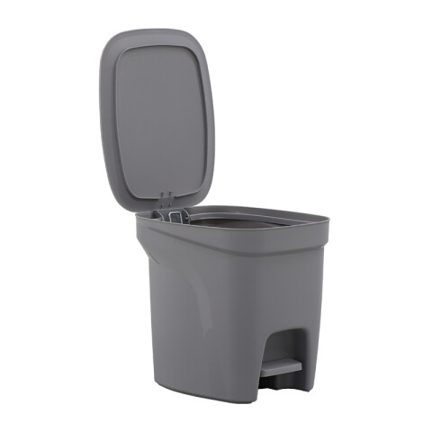 Papelera "COMPACT" 7 Lt. en polipropileno gris -TRAMONTINA TD0434