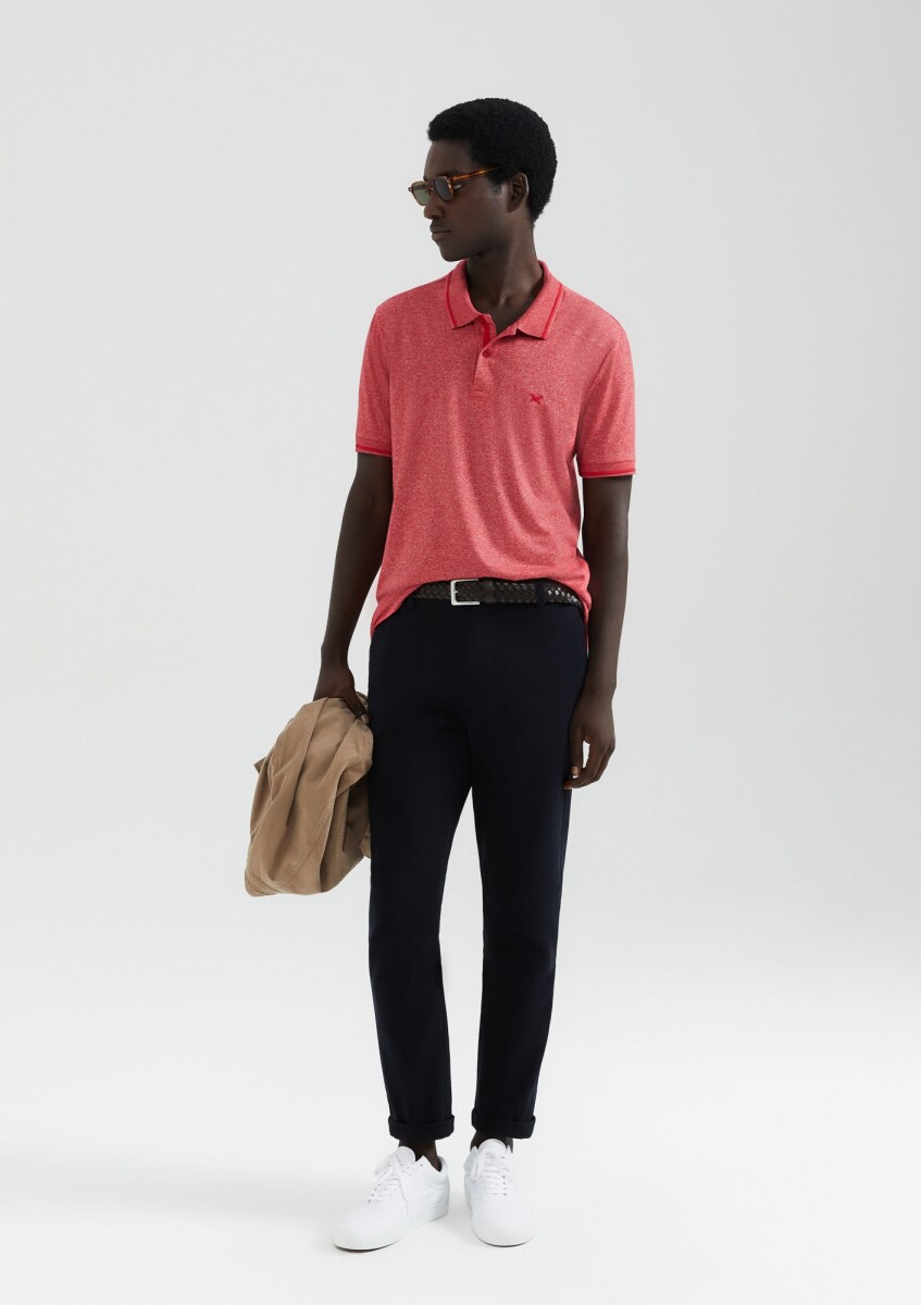 CAMISA POLO MM MASC - ROJO OSCURO 