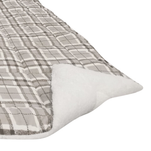 Acolchado Queen Size Terciopelo con Corderito Richmond 220 x 240 cm BEIGE