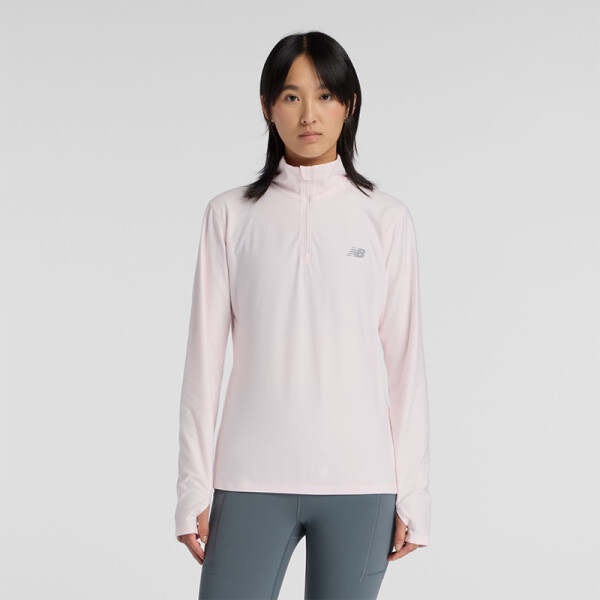 Buzo New Balance Sport Essentials Space Dye Rosado