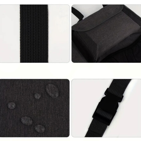 Organizador De Auto Para Respaldo Varios Compartimentos Negro