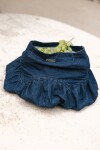 Balloon Skirt Vaquero Jean Oscuro