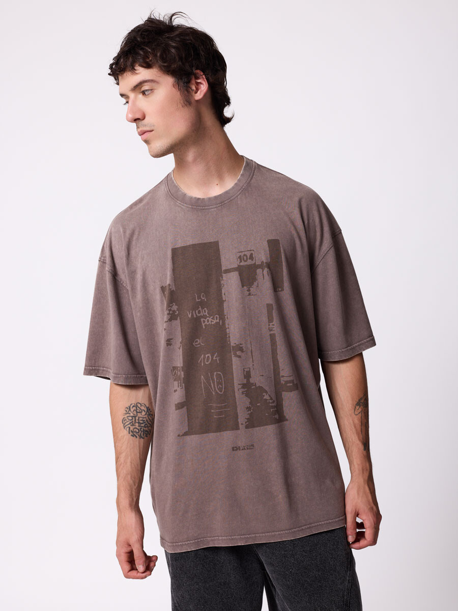 T-SHIRT RABLIM DIXIE Chocolate