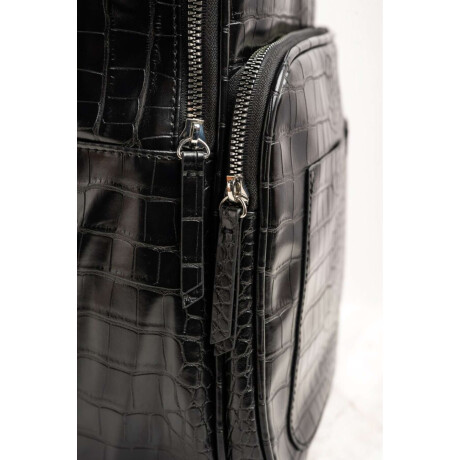Mochila Maxi Croco Negro
