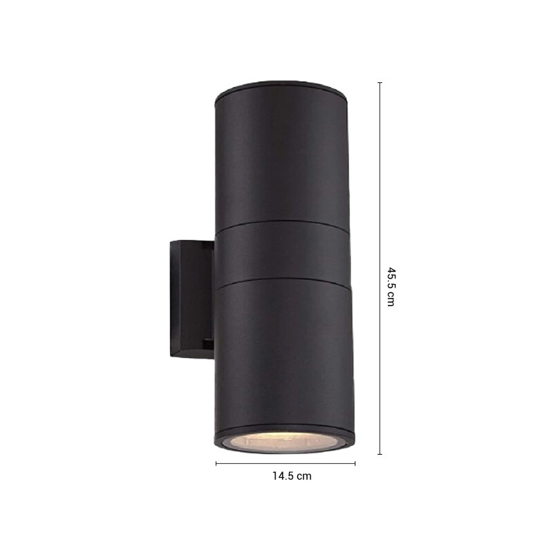 AEBC10XG Luminaria de exterior Bidireccional Negro Extra Grande