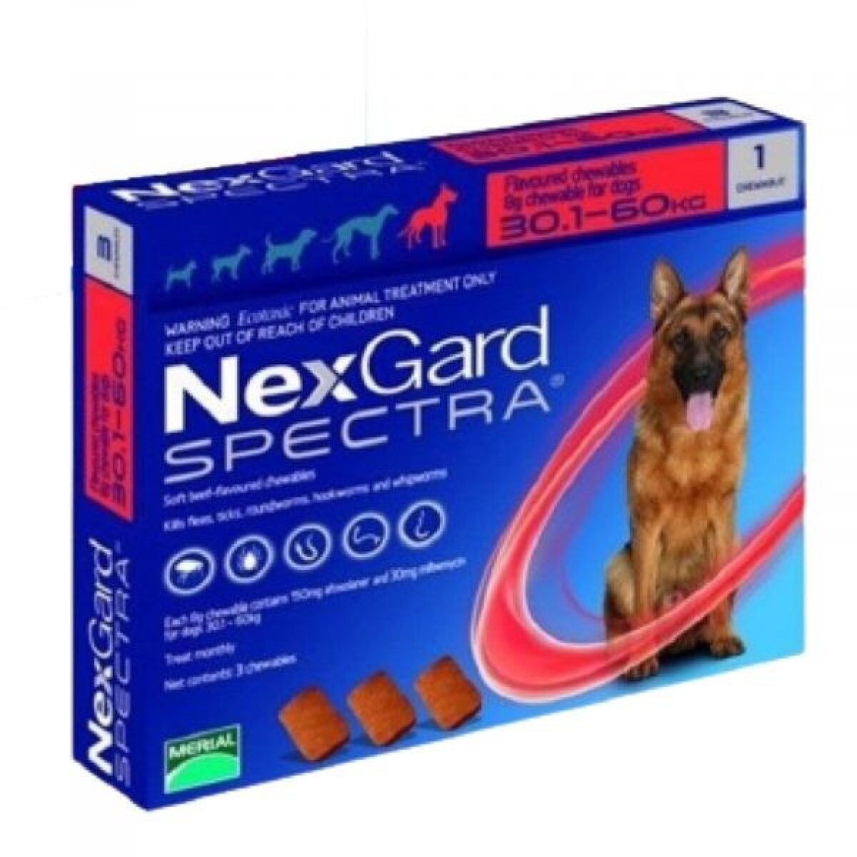 NEXGARD SPECTRA XL (30 A 60 KG) 