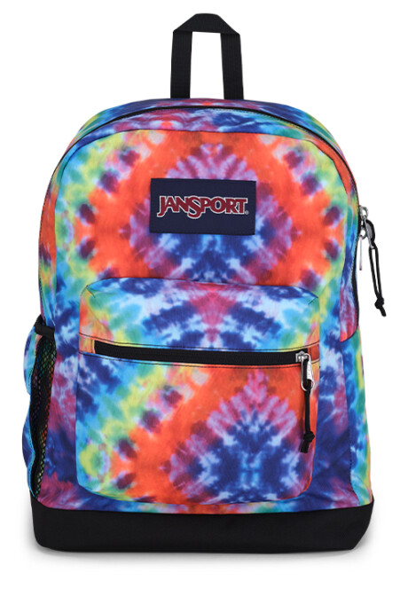 MOCHILA JANSPORT CROSS TOWN PLUS RED MULTI HIPPIE DAYS