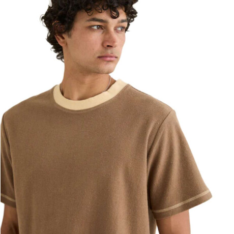 Remera Rhythm Contrast Vintage Terry Marron