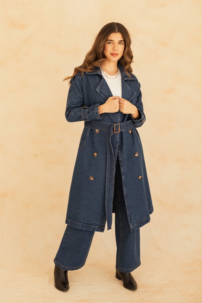 SACO REBECCA MAXI DENIM BLUE SACO REBECCA MAXI DENIM BLUE