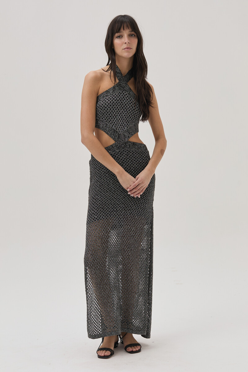 Vestido Joan Plateado