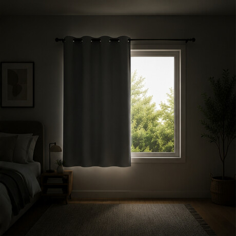 Paño cortina blackout 1,35m x 1,70m GRIS