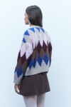 Sweater rombos beige