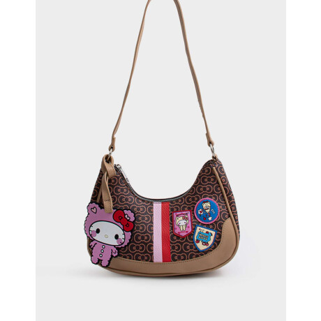 Bandolera Hobo Hello Kitty Kawaii Marron Chocolate