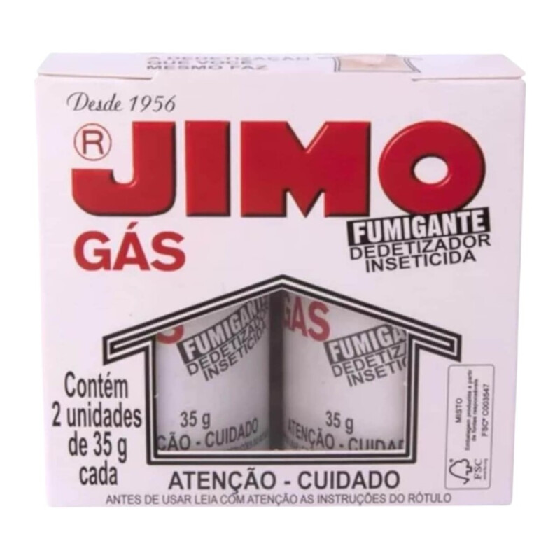 Bomba Fumigante Insecticida Jimo Gas x2 Bomba Fumigante Insecticida Jimo Gas x2