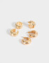 Bijou Cuff De metal Set De Aros Chunky - Dorado