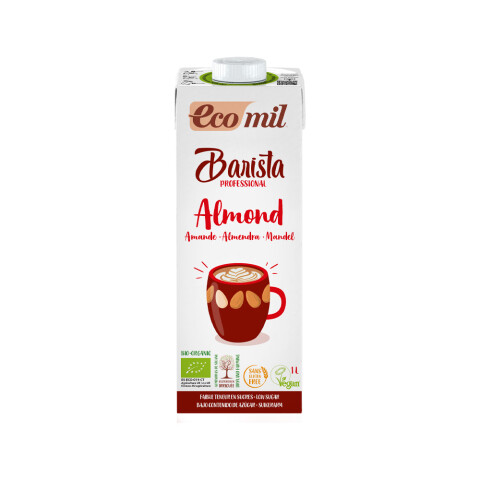 Leche vegetal orgánica barista de almendras 1lt Ecomil Leche Ecomil Alm Barista 1l