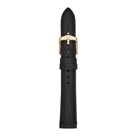 Correa Fossil Cuero Negro 16MM 0