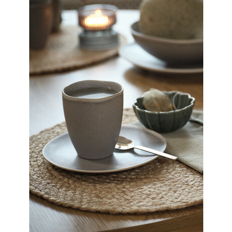 Plato Elias Ø18Cm Gris Porcelanico
