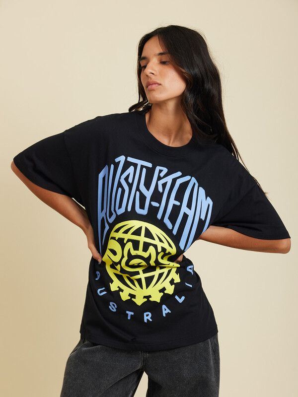 T-SHIRT ZURIA RUSTY Negro