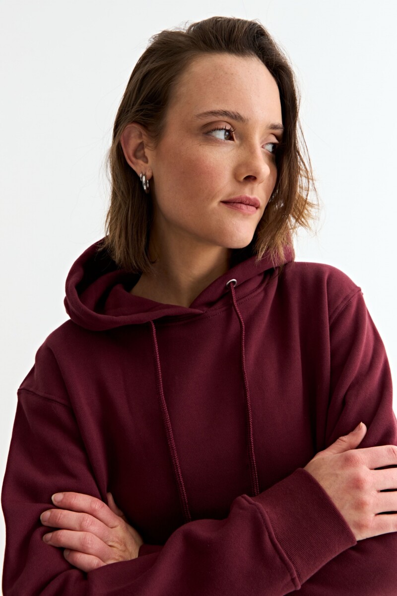 Canguro liso básico BORDO