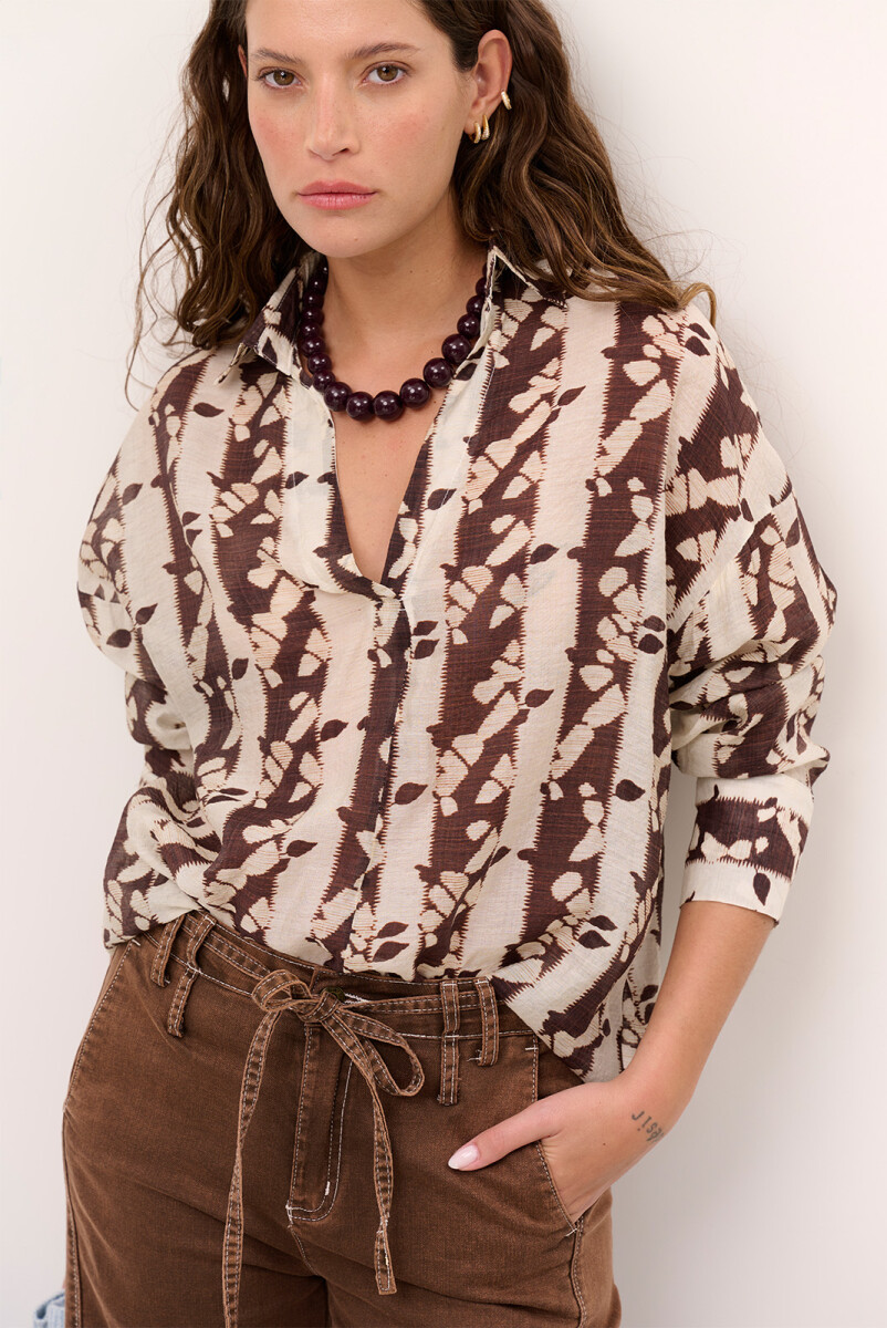BLUSA HANNA ROCIO - MARRON 