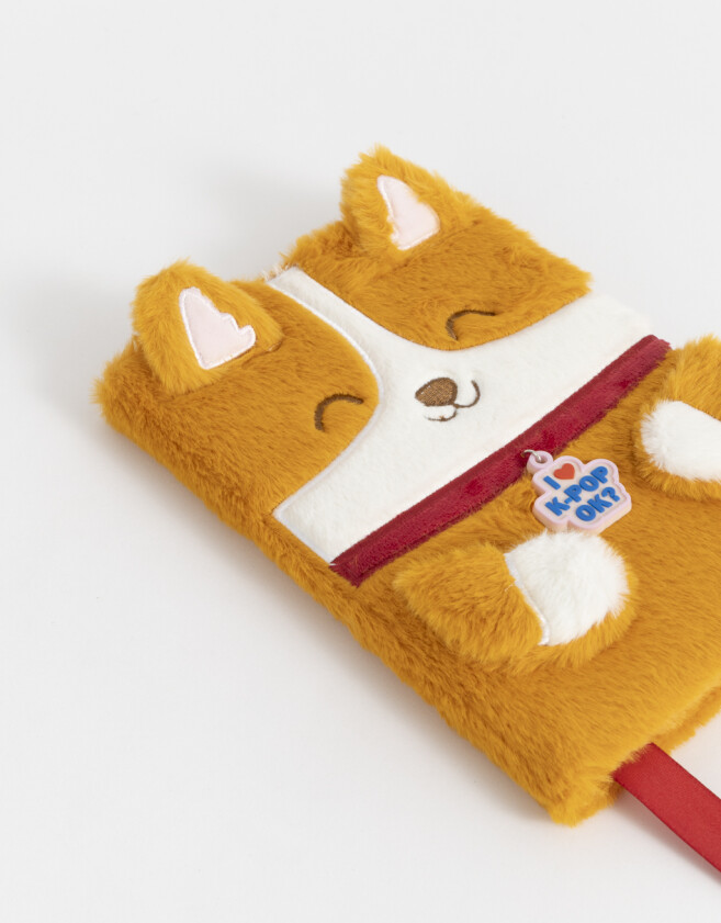 Anotadores Cuadernos y Memos Lúdico Cuaderno A5 Peluche Corgi - Combinacion Tricolor