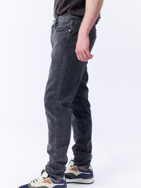Pantalón jean slim Negro
