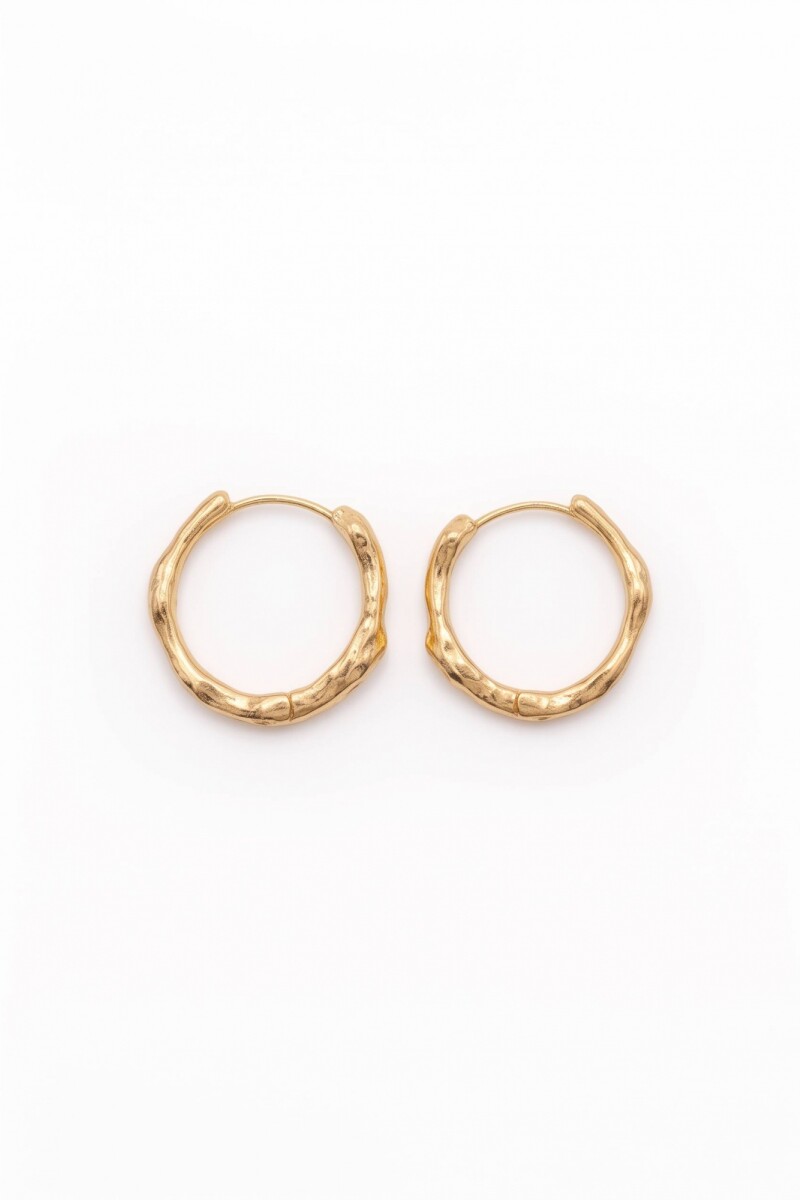 Aros de acero dorado