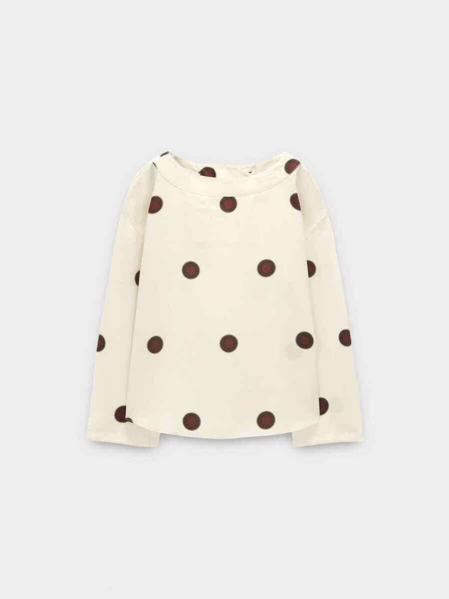 Blusa Con Lunares multicolor