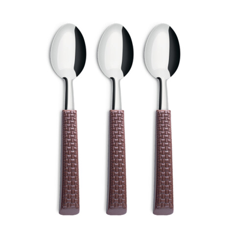 Set x 3 Cuchara Mango Rattan Simonaggio U