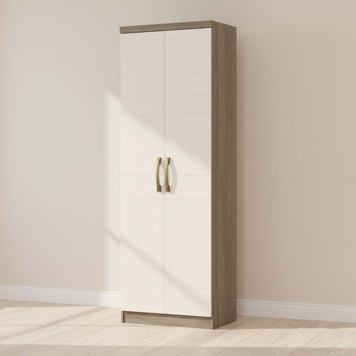 PLACARD ROPERO - 2 PUERTAS MDP MARRON MULTIUSO D110 