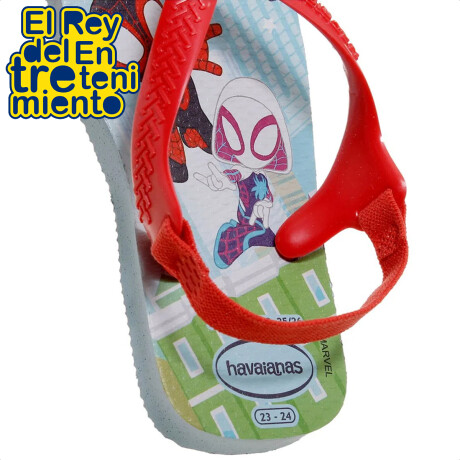 Havaianas Calzado Infantil Chancleta Ojota Sandalia Celeste Spiderman
