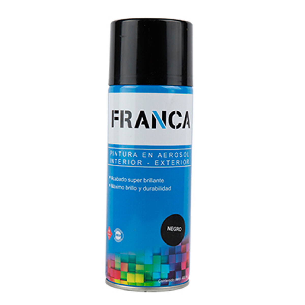 ESMALTE AEROSOL 400ML NEGRO MATE REF.4 FRANCA ++ - N/a 