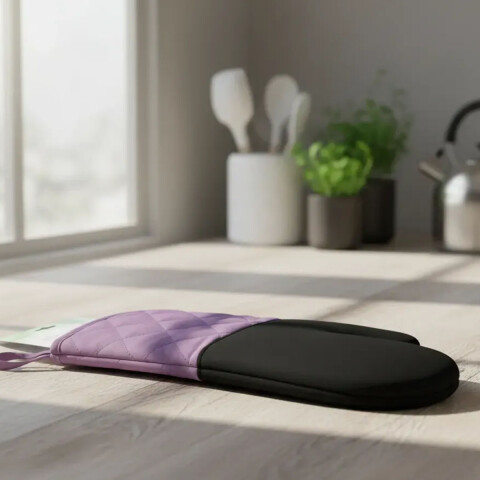 Manopla Neopreno Home Class NEGRO/LILA